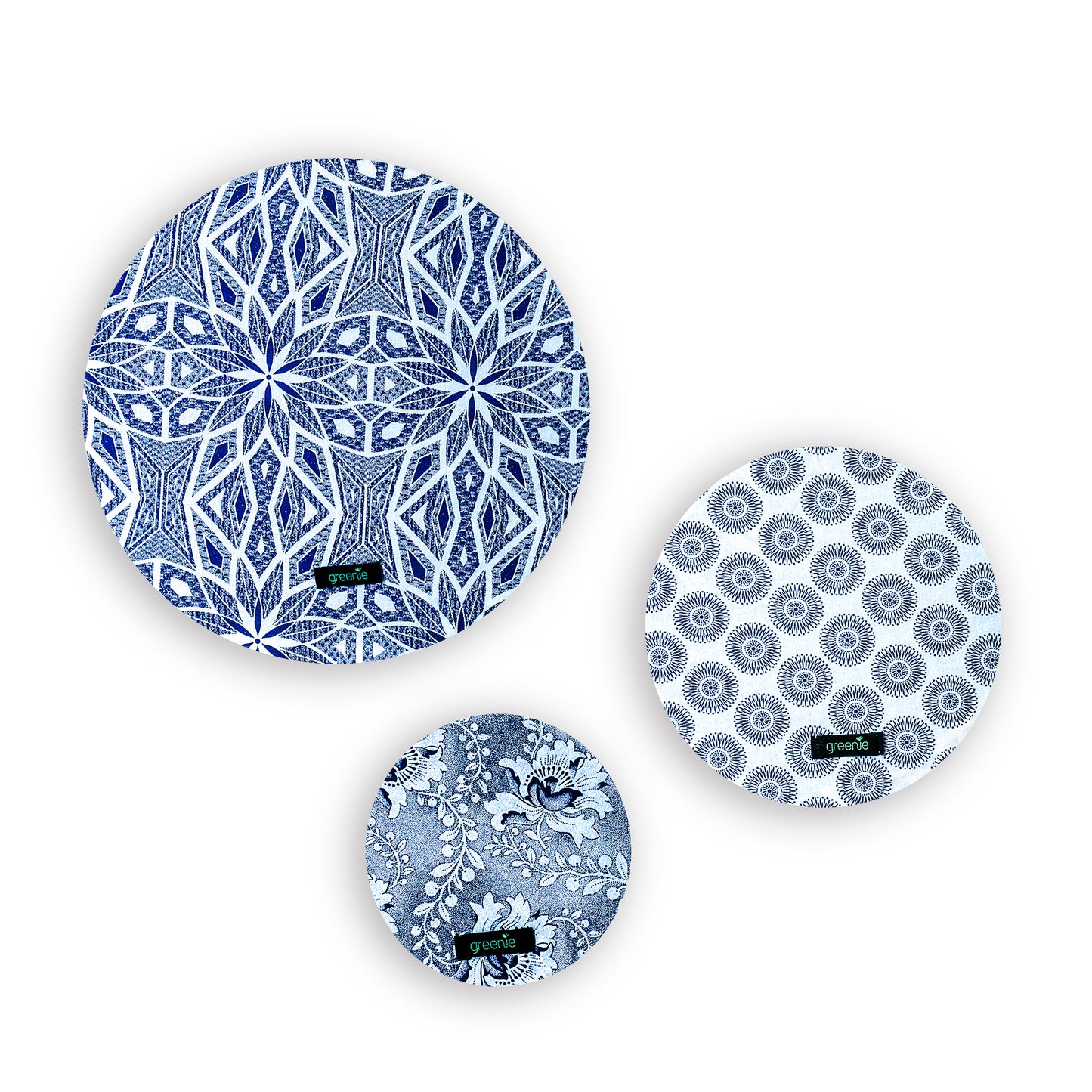 Food Covers Shweshwe (set of 3)